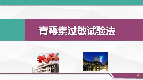 青霉素过敏试验法.ppt