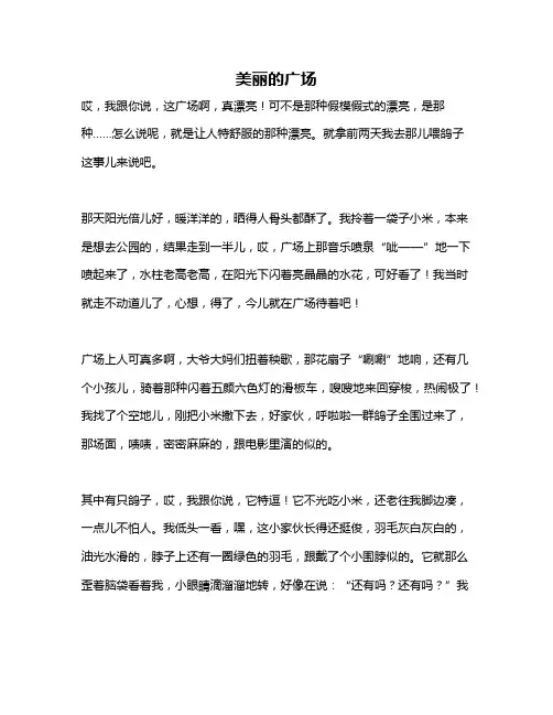 作文《美丽的广场》