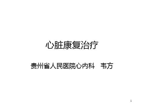 心脏康复治疗PPT课件
