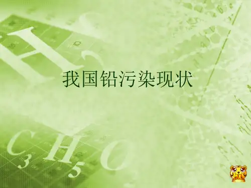 铅污染现状