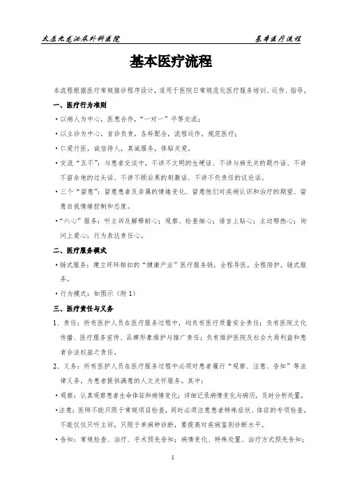 基本常规医疗流程