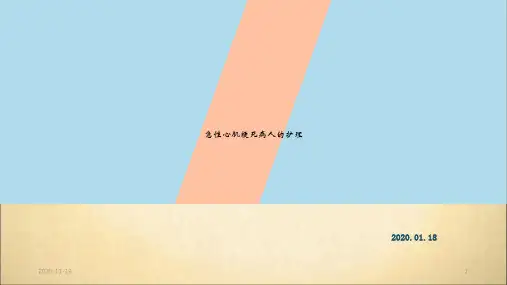 急性心肌梗死的护理PPT(最新课件)