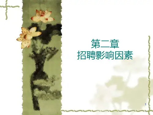 第二章招聘影响因素