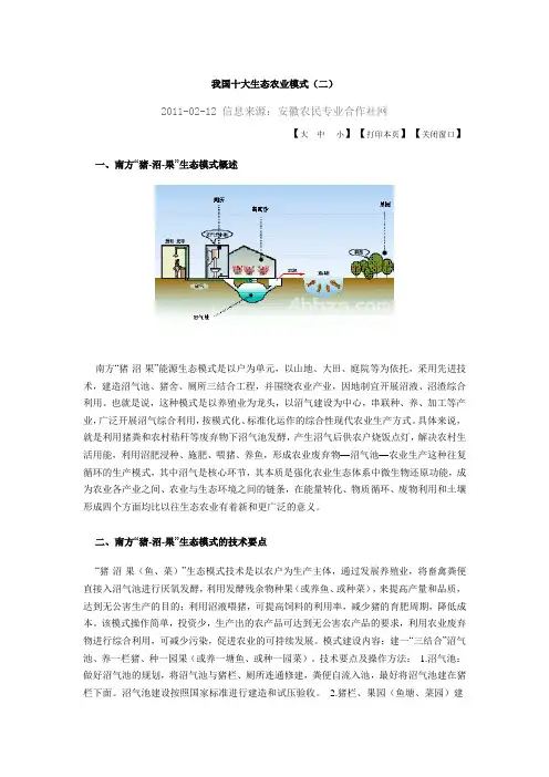 我国十大生态农业模式(二)
