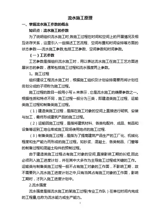 流水施工工期计算方法