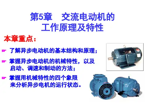 第5章交流电动机的工作原理及特性