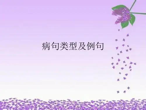 病句类型及例句