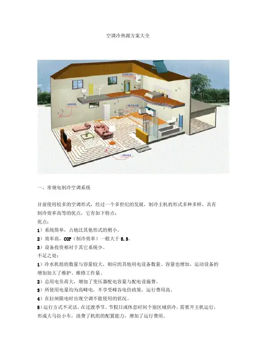 空调冷热源方案大全