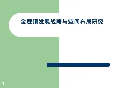 金庭镇城市发展战略与空间布局