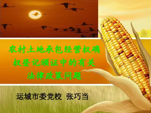 2015年 土地确权 政策问题 ver1.2