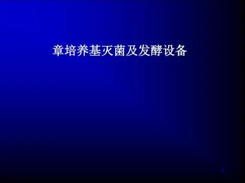 培养基灭菌及发酵设备概述(PPT 92页)