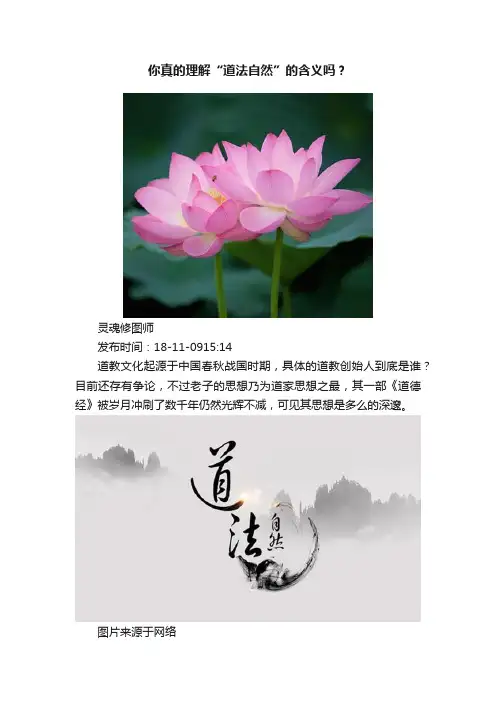 你真的理解“道法自然”的含义吗？