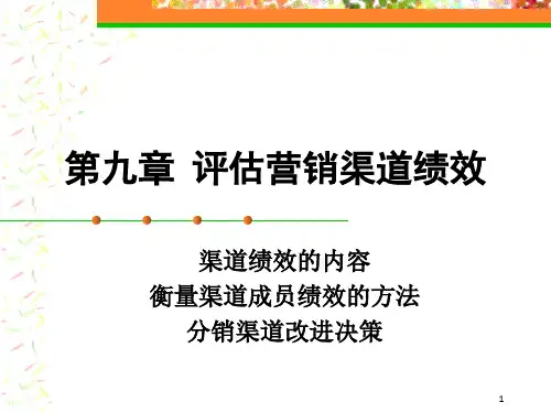 《评估渠道绩效》PPT课件