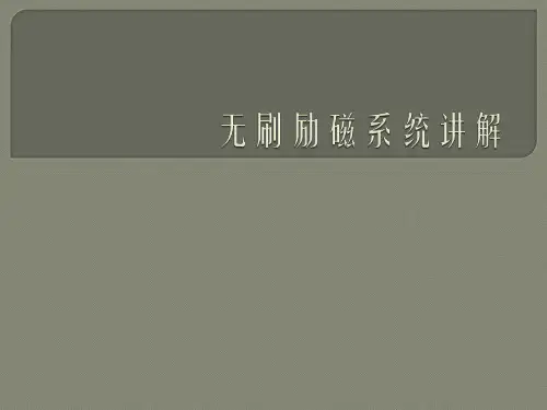 无刷励磁系统讲解