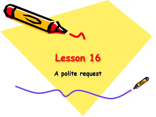 Lesson_16新概念第二册第16课课件