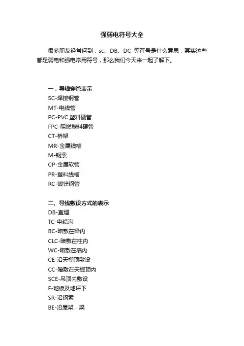 强弱电符号大全