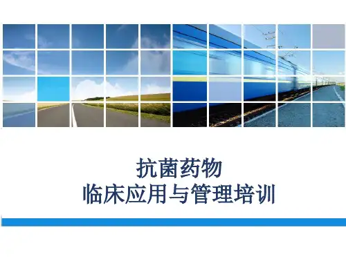 抗菌药物临床应用与管理培训课件 PPT