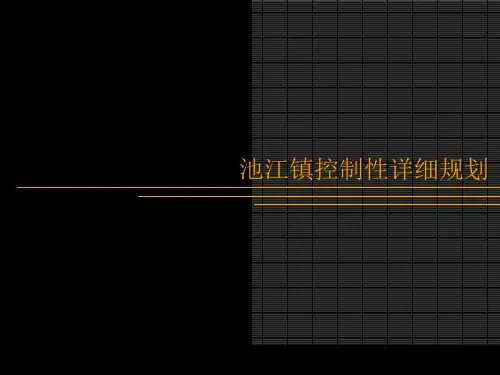 池江镇控制性详细规划ppt课件