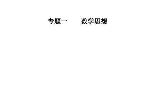 高考数学(理)二轮专题复习课件专题一第1讲热点2数形结合思想