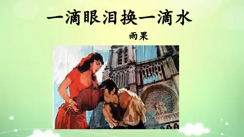 《一滴眼泪换一滴水》市级优质课一等奖课件