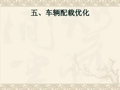 车辆配载优化ppt课件