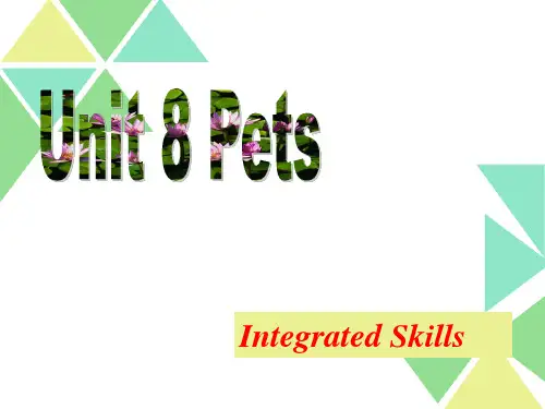译林版七年级下Unit8 Integrated skills课件(共13张PPT)