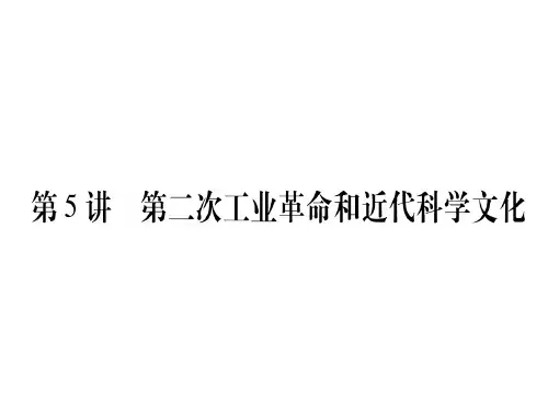 第5讲  第二次工业革命和近代科学文化