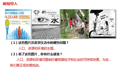 人教部编版道德与法治九年级上册：6.1《正视发展挑战》课件(共24张PPT)