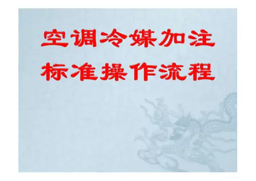 车用冷媒加注标准操作流程