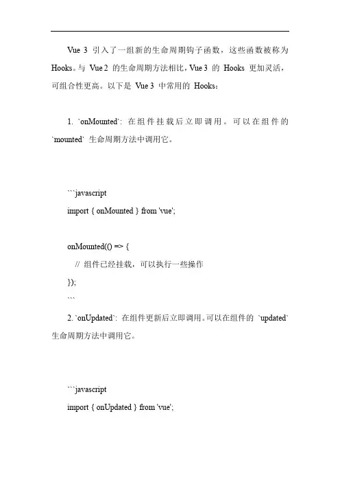 vue3的hooks用法