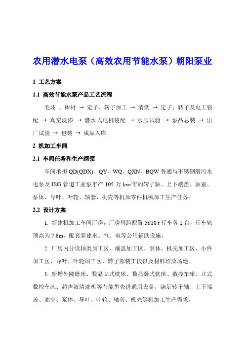 主要节能技术及产品情况