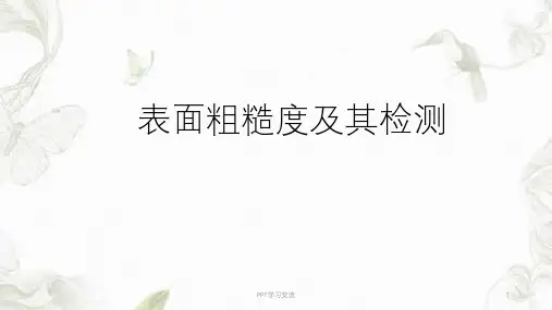 表面粗糙度及其检测课件