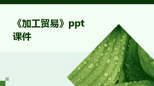 《加工贸易》课件2