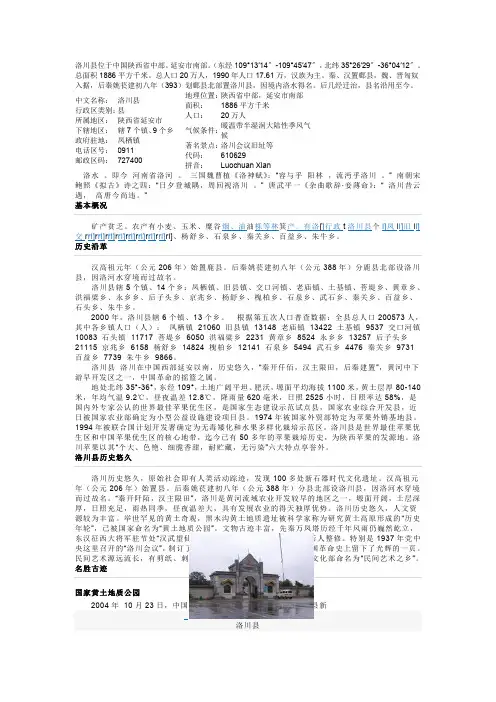 洛川近代史