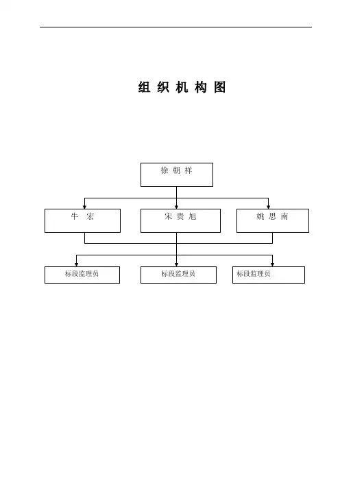 监理组织机构图及流程图