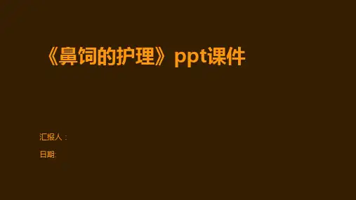 《鼻饲的护理》ppt课件