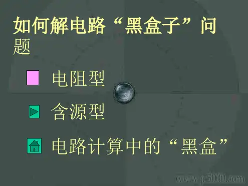 电路中的黑盒子问题 课件 通用