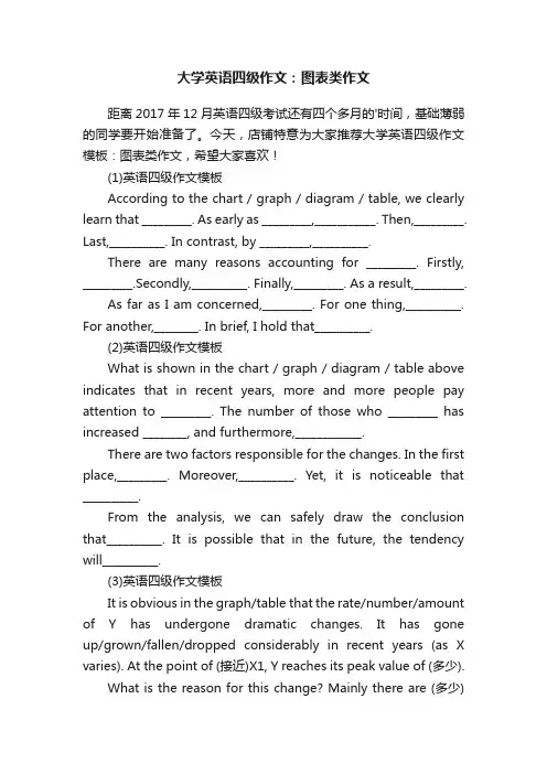大学英语四级作文：图表类作文