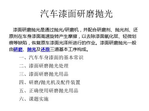 汽车车身漆面研磨抛光10