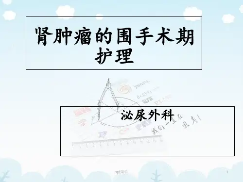 肾肿瘤的围手术期护理  ppt课件