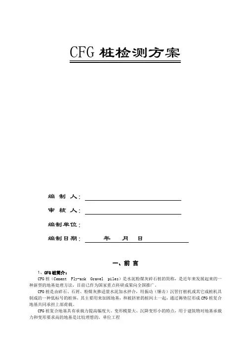 CFG桩检测方案