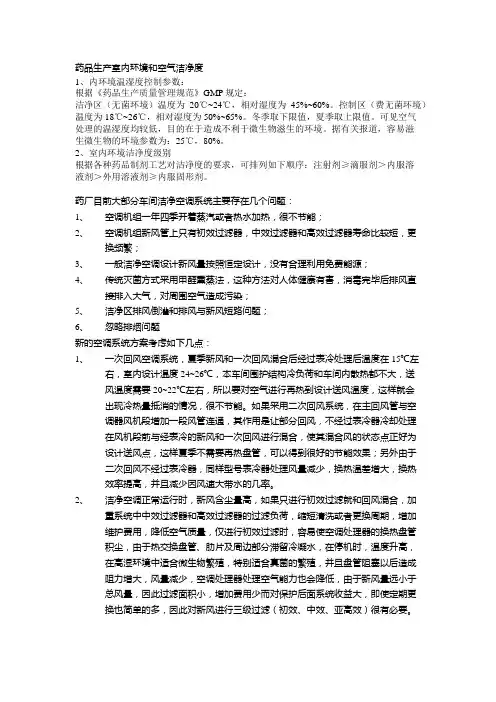 药厂暖通空调设计