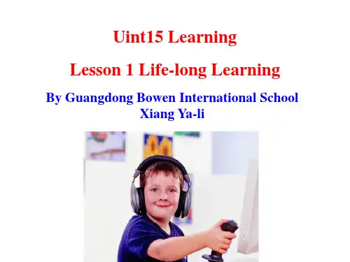 北师大版英语必修5_Unit15_Lesson_1参考课件