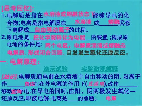 高一化学电解池(共9张PPT)