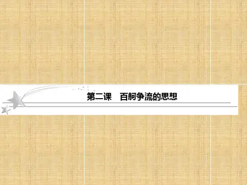高考政治总复习-1-2-百舸争流的思想课件-新人教版必修4