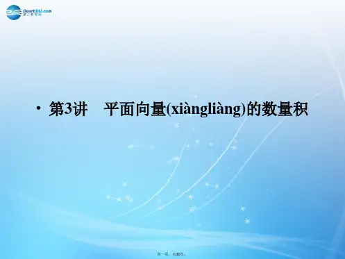 高考数学一轮总复习 5.3 平面向量的数量积课件 理 苏教版