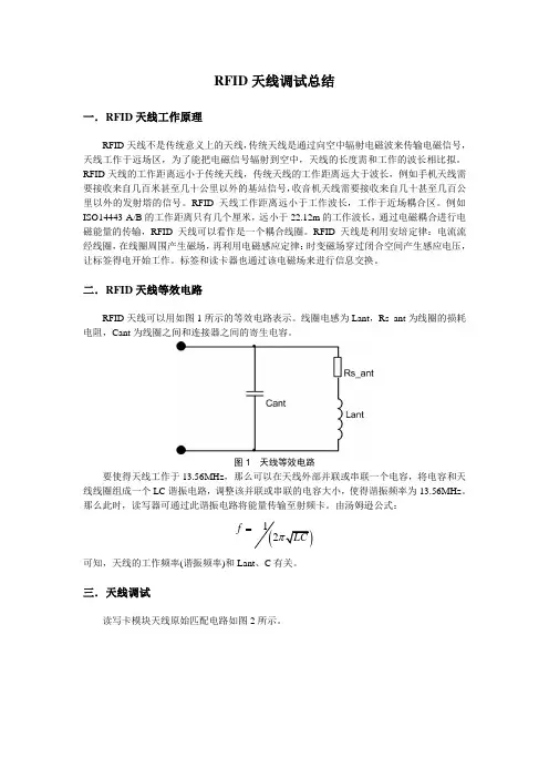 RFID天线调试总结