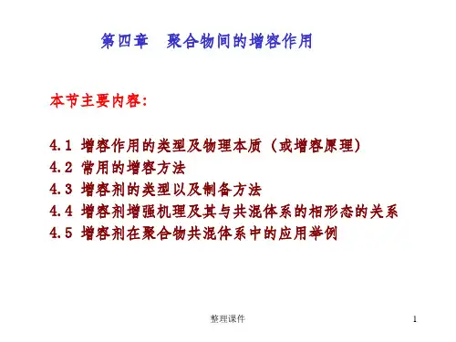 聚合物共混原理第四章聚合物间的增容作用