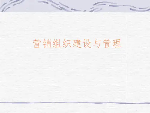 营销组织建设与管理PPT课件