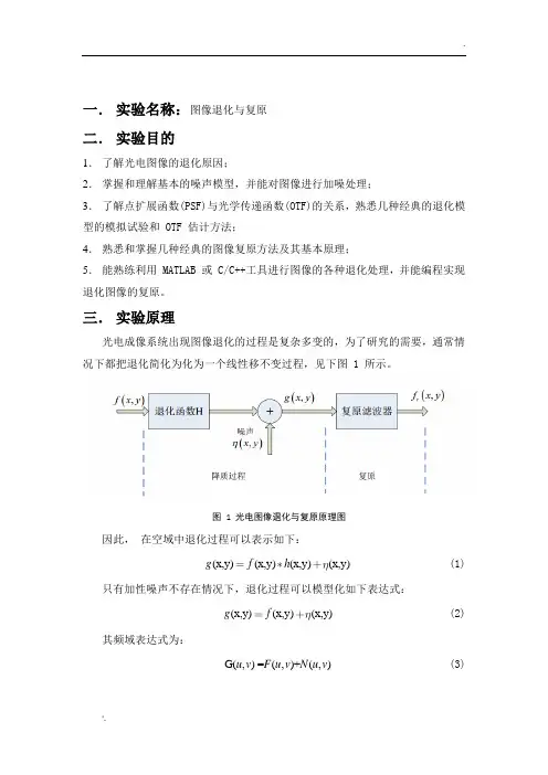 图像退化与复原